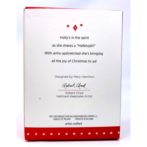 Hallmark Mary's Angels HOLLY Keepsake Ornament 2015 Series‎ #28 Green - Picture 9 of 11